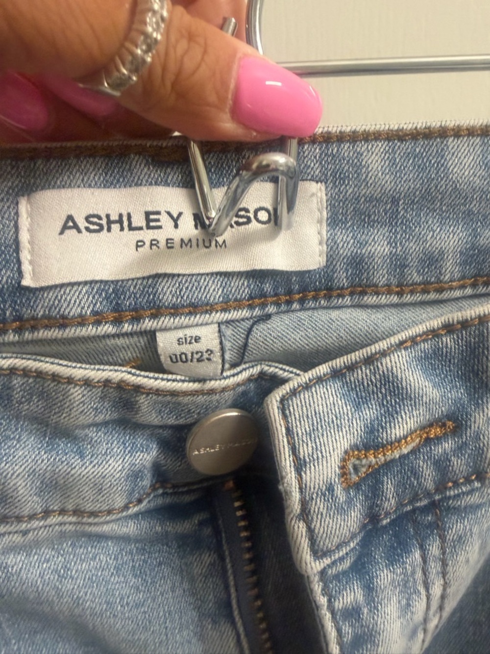 Ashley Mason Light Blue Washed Denim Jeans